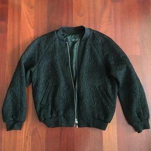 Topshop Embroidered bomber jacket